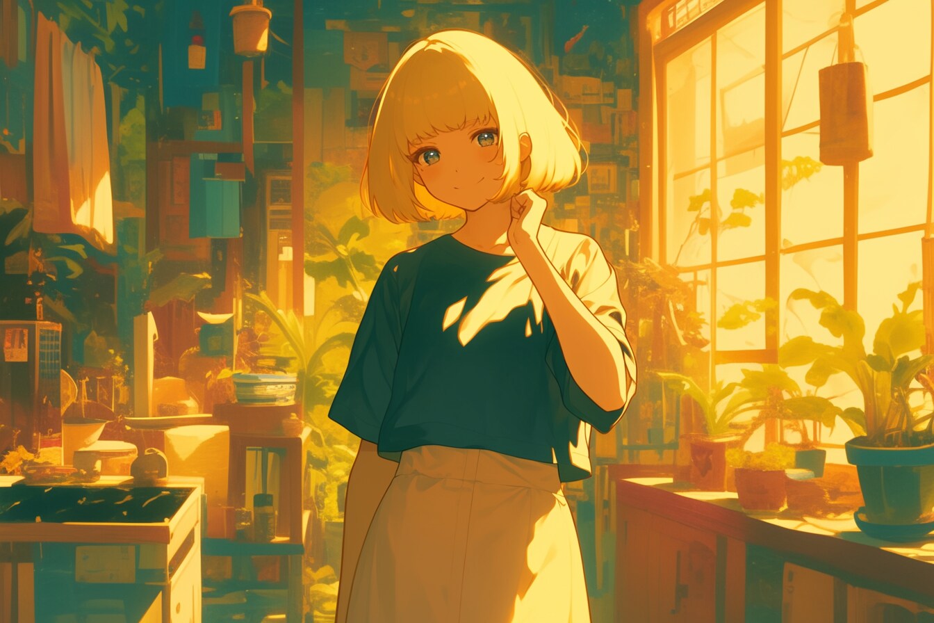 マッシュカットの子✨75 | の人気AIイラスト・グラビア