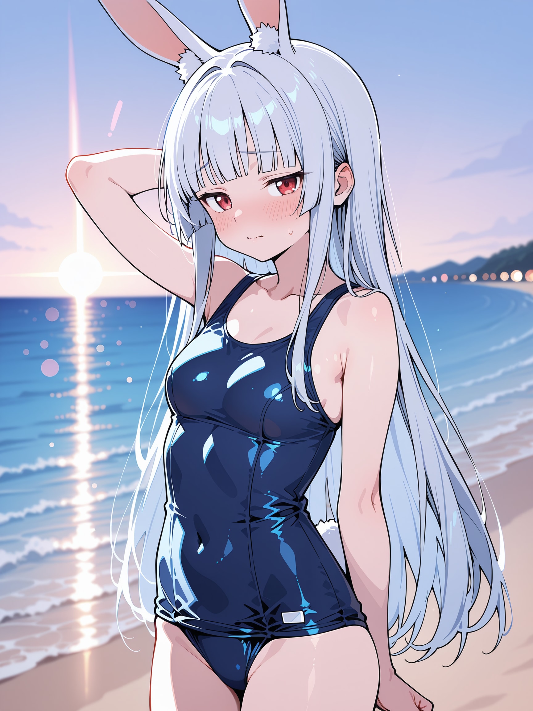 この恰好は恥ずかしいんですけど💦