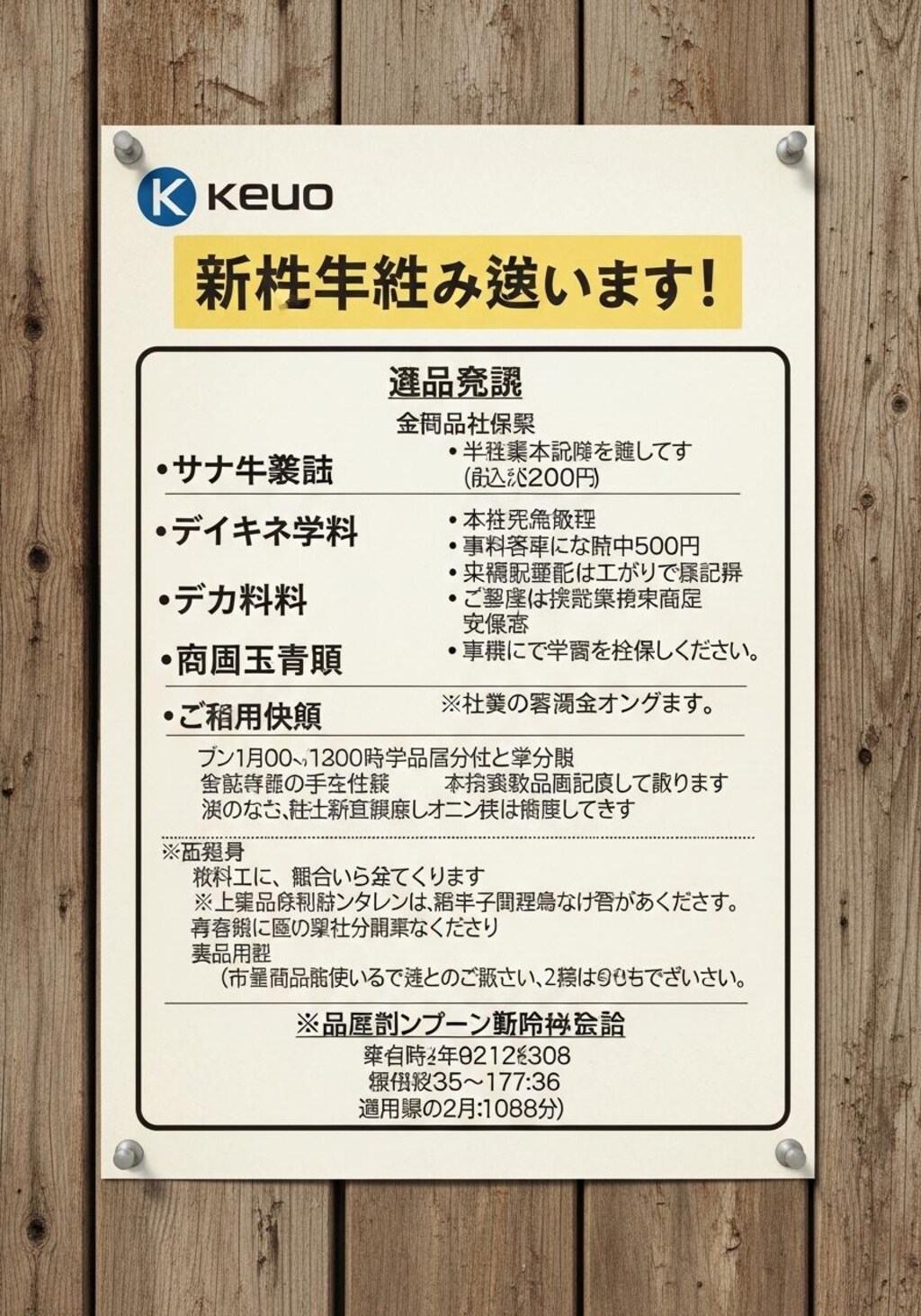 きのうは求人広告を作らせてた