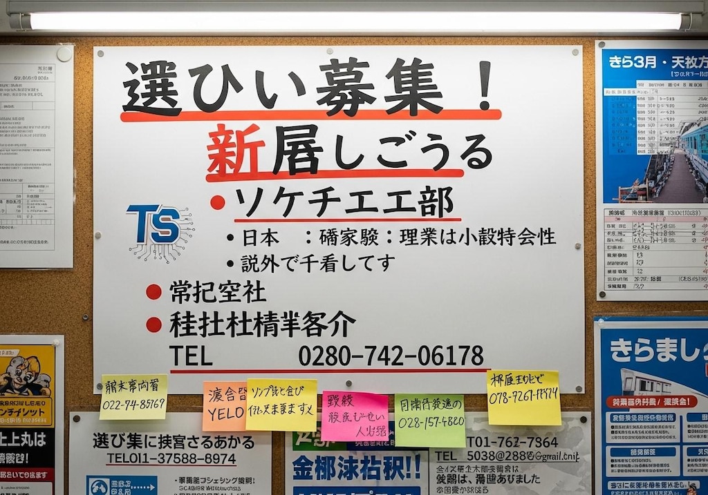 きのうは求人広告を作らせてた