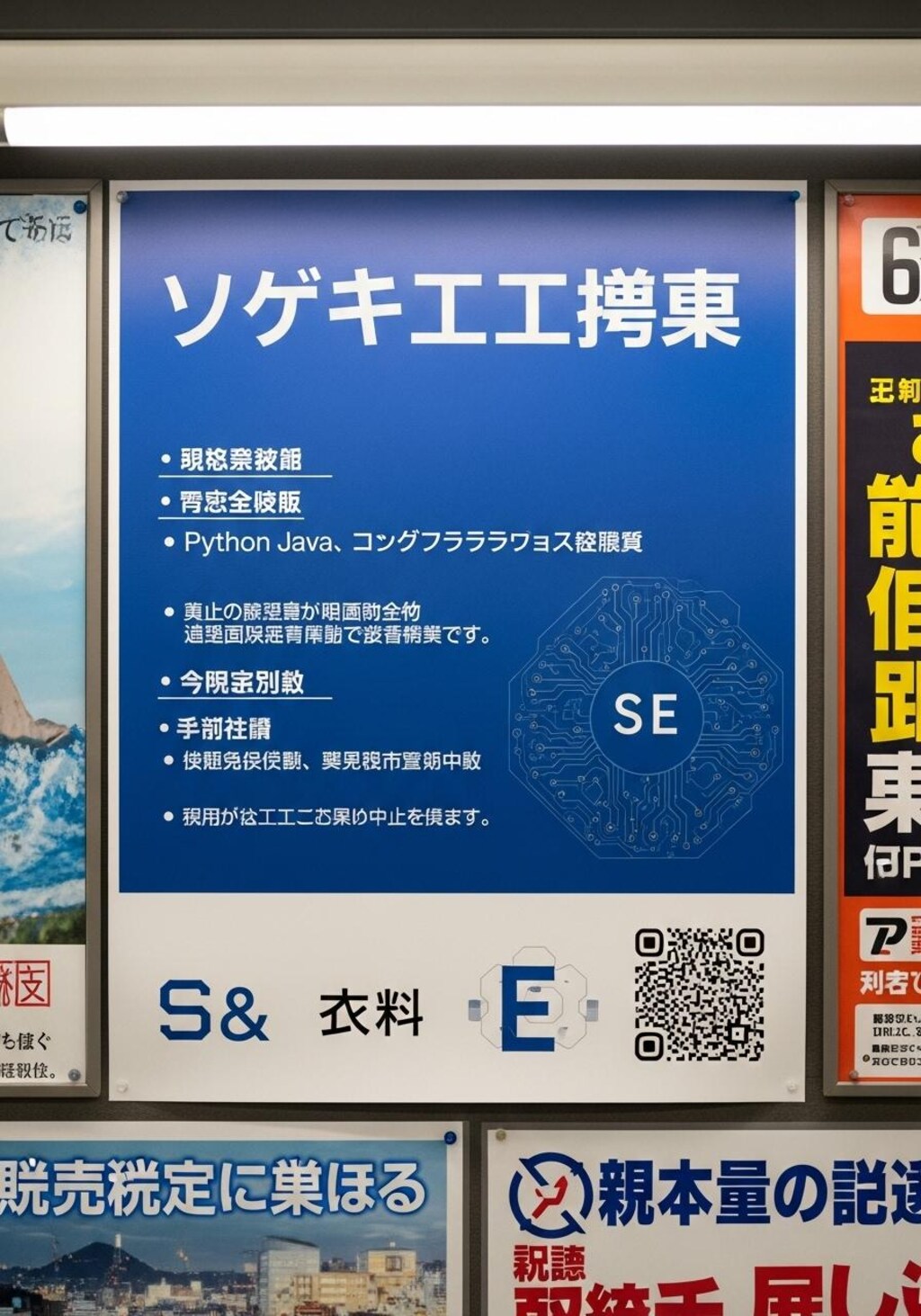 きのうは求人広告を作らせてた