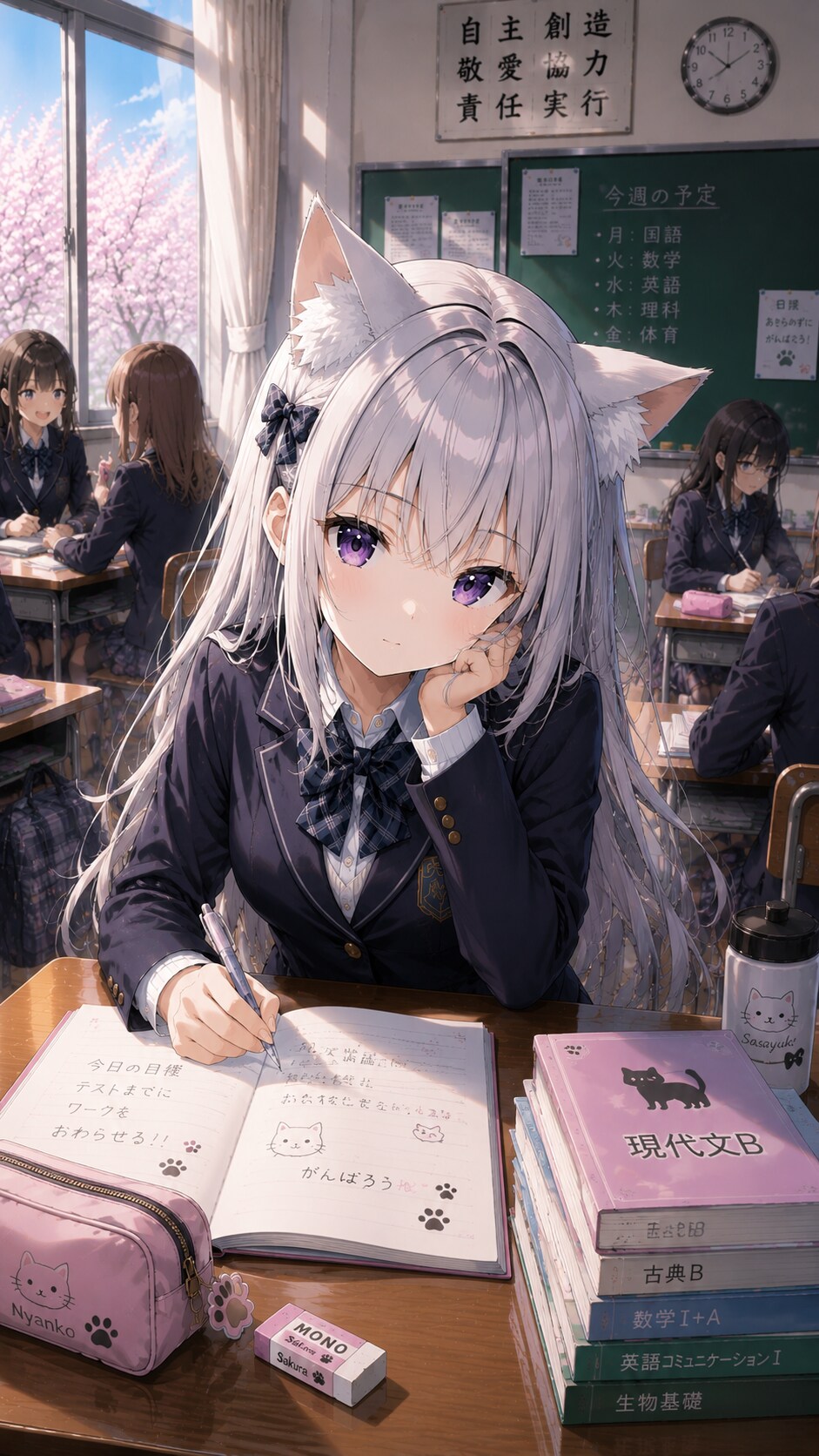 学校での沙雪 | の人気AIイラスト・グラビア