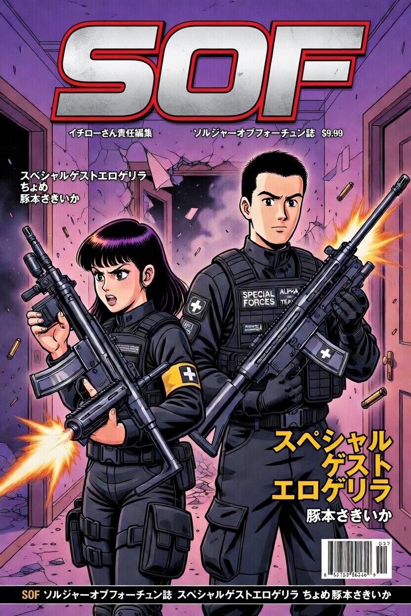 マガジン雑誌　ステアーAUG八月 | の人気AIイラスト・グラビア