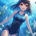 水中に咲く花 2枚目