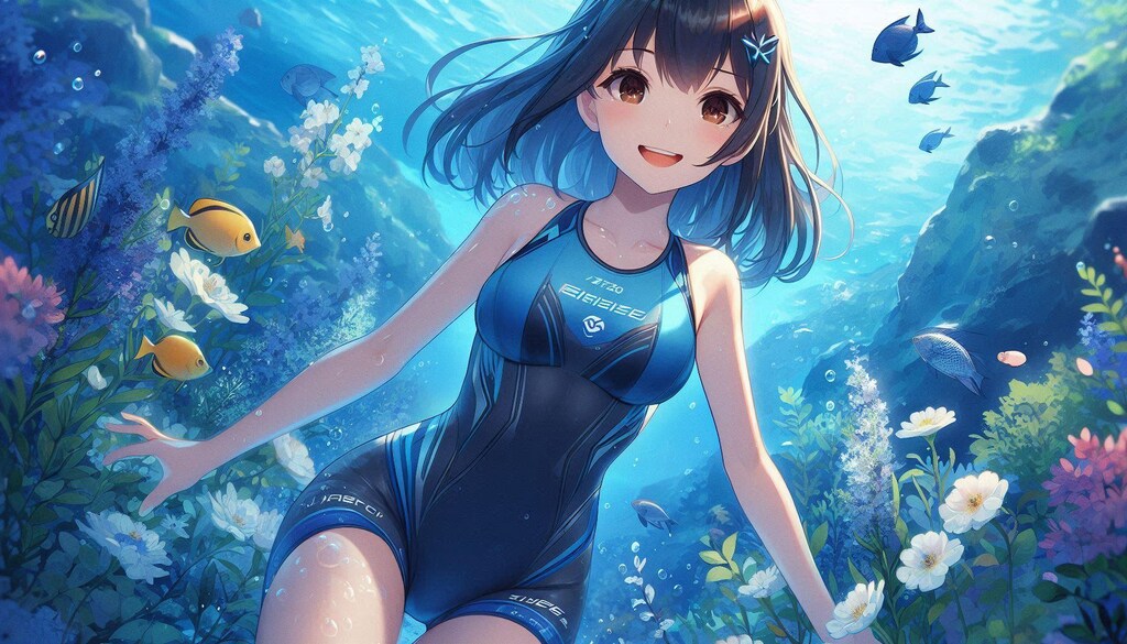 水中に咲く花