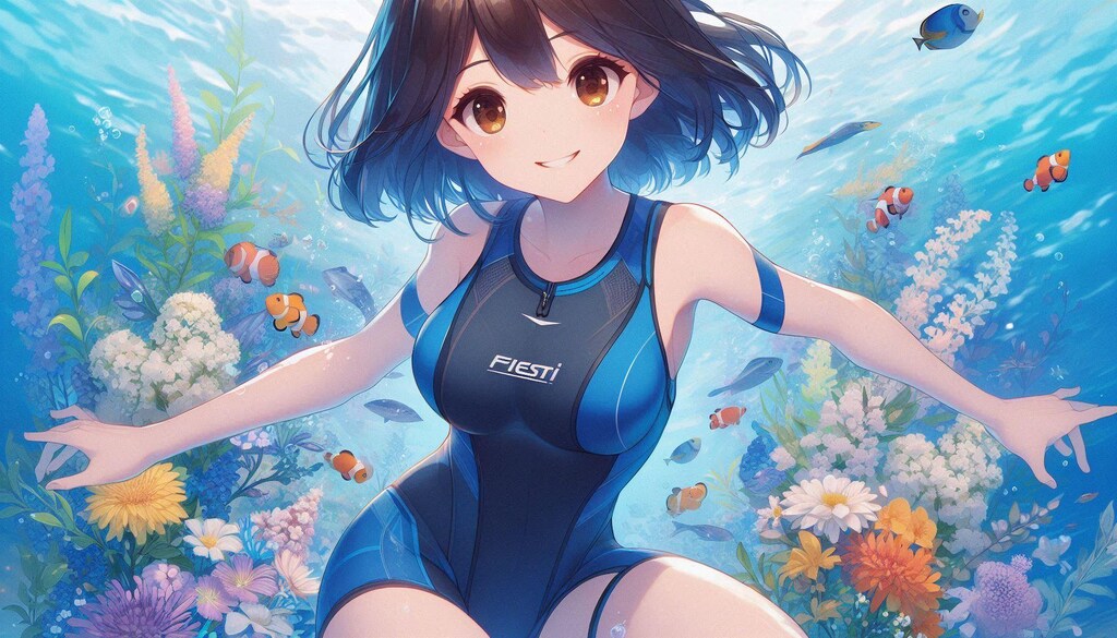 水中に咲く花