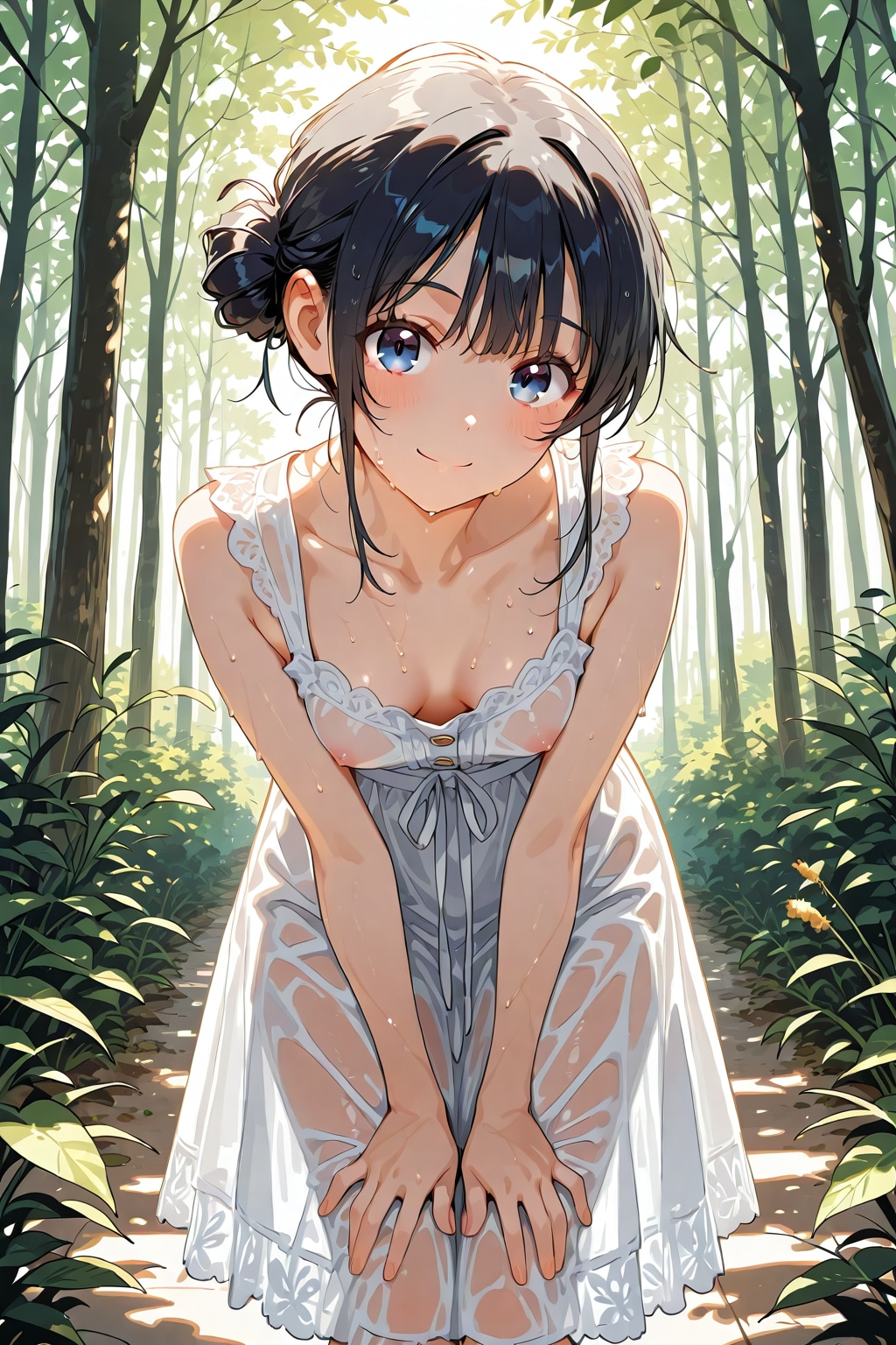 びしょ濡れ女の子⑦