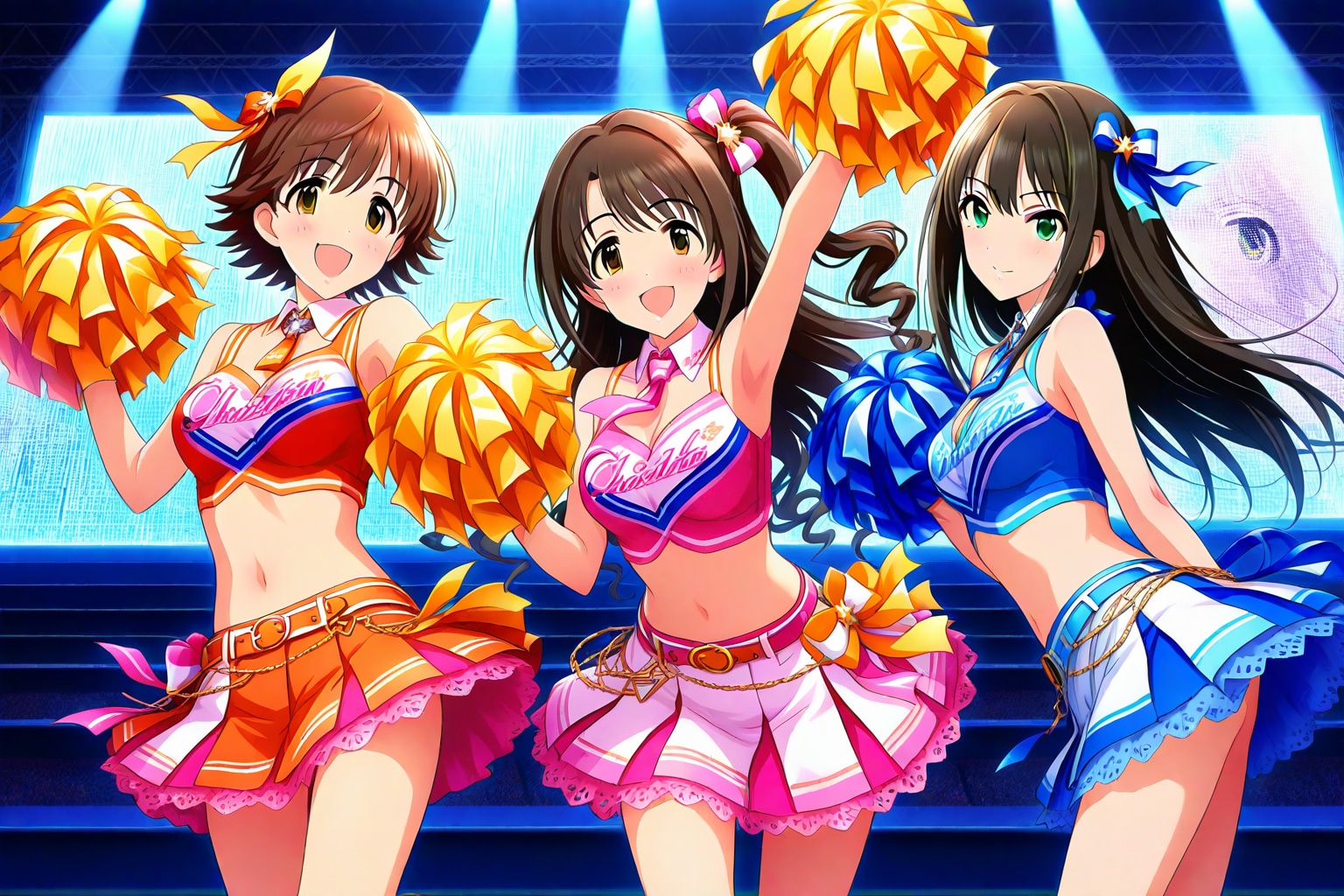 チアリーダー姿のニュージェネレーションズ | の人気AIイラスト・グラビア