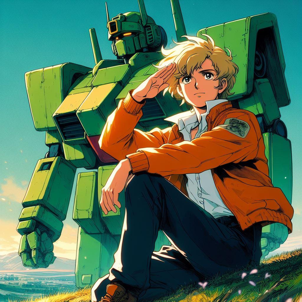 ロボットと青年