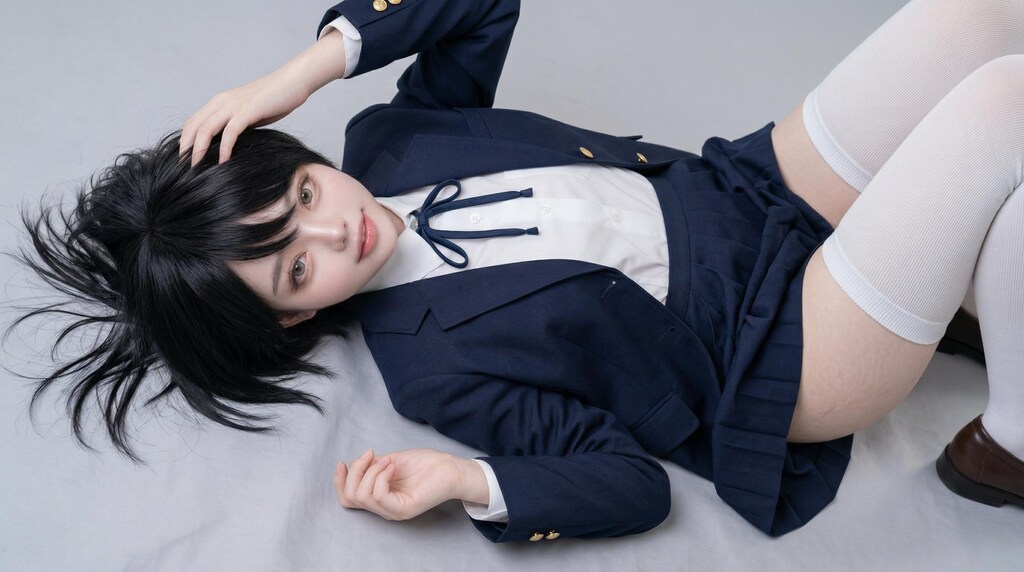 AI女子高生　星野かずみちゃん　グラビア①