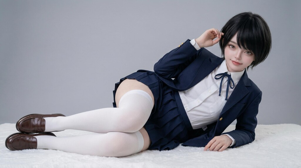 AI女子高生　星野かずみちゃん　グラビア①
