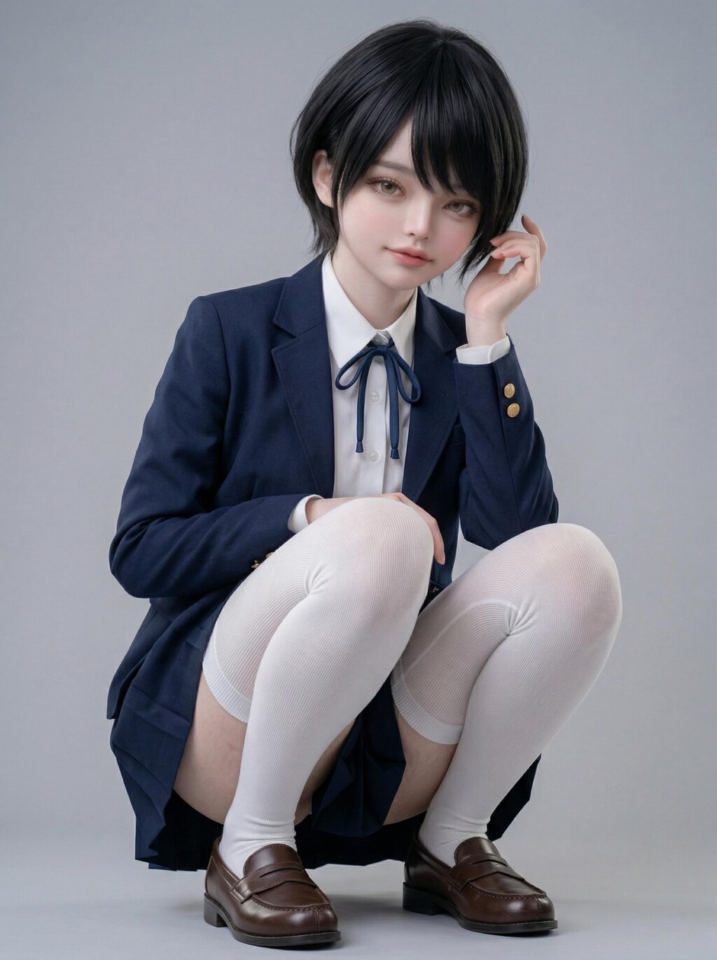 AI女子高生　星野かずみちゃん　グラビア①
