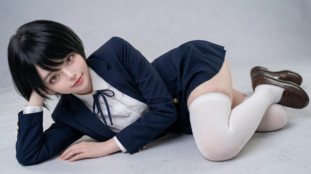 AI女子高生　星野かずみちゃん　グラビア①