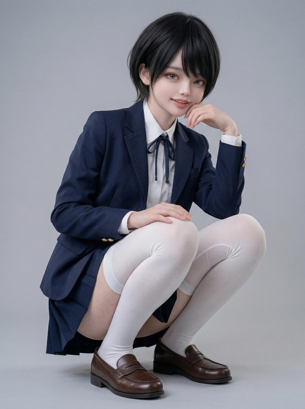 AI女子高生　星野かずみちゃん　グラビア①