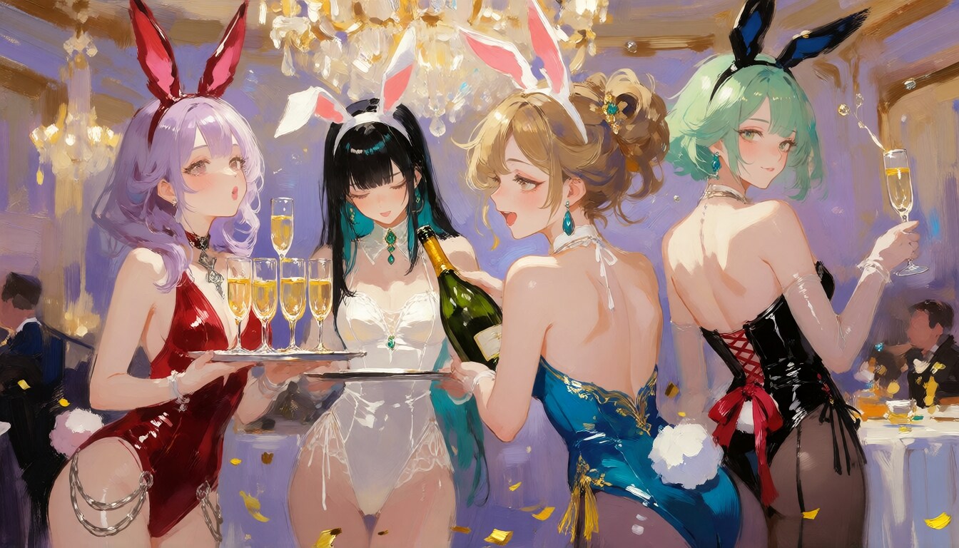 パーティバニー | の人気AIイラスト・グラビア