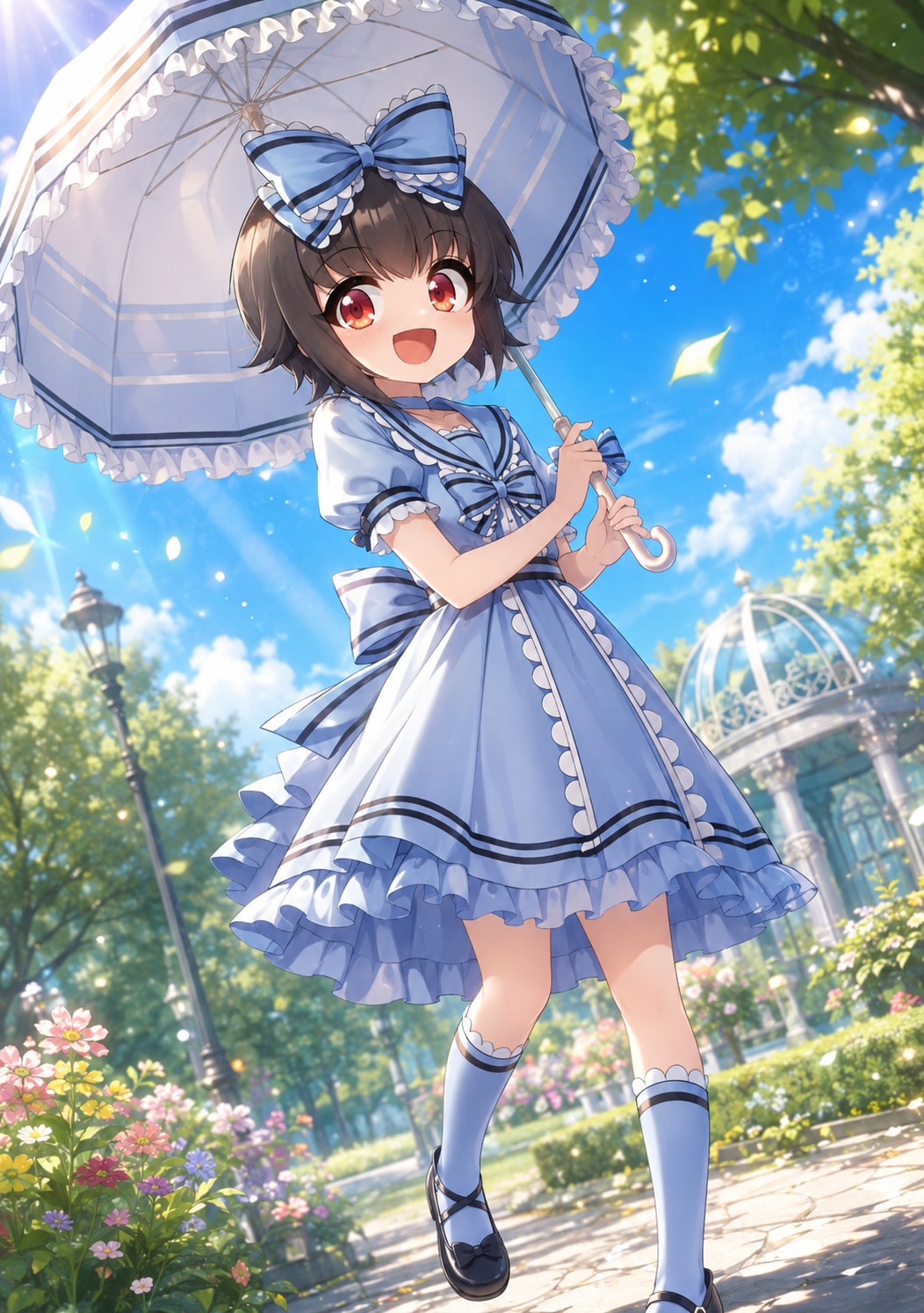 あゆむくん　日傘