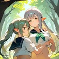 エルフ姉妹♪　森のなかで♡（１２枚） 10枚目