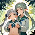 エルフ姉妹♪　森のなかで♡（１２枚） 12枚目