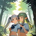 エルフ姉妹♪　森のなかで♡（１２枚） 4枚目
