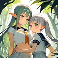 エルフ姉妹♪　森のなかで♡（１２枚） 8枚目