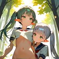 エルフ姉妹♪　森のなかで♡（１２枚） 9枚目