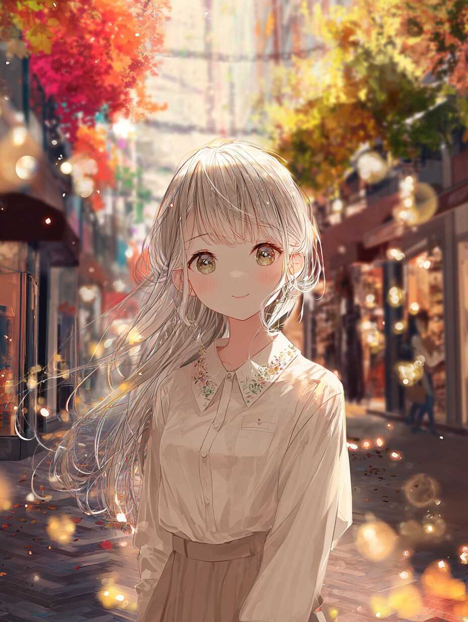 街なかの紅葉 | の人気AIイラスト・グラビア