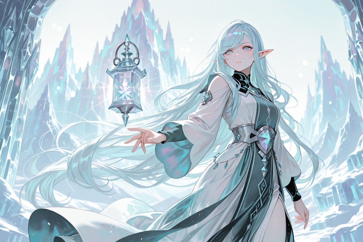 氷のエルフ | の人気AIイラスト・グラビア