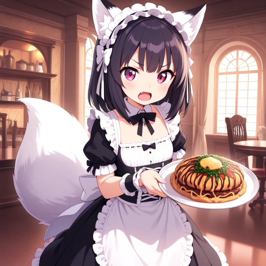 今日のディナーぁ高級お好み焼ぎで御座いあんす！！