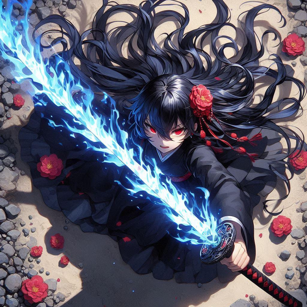 黒髪の女侍さん３２１