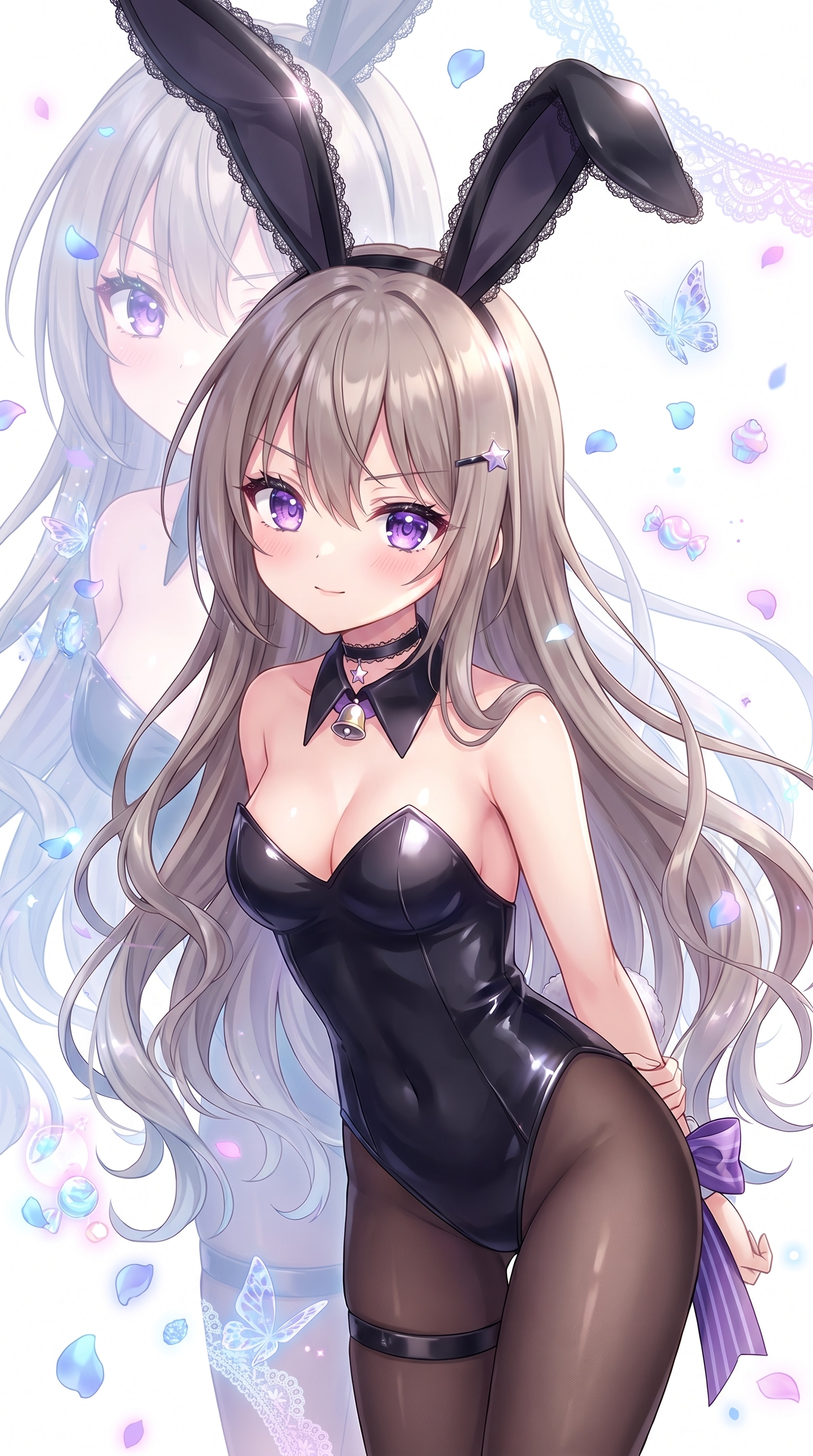 幽紫の兎姫艶影