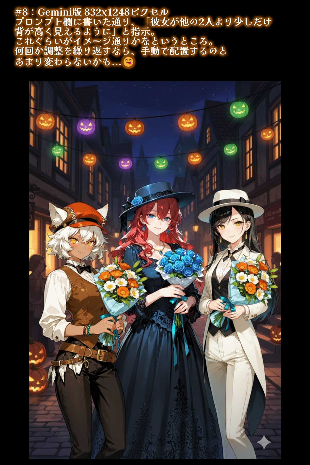 6万いいね達成記念と感謝！：大人キャラ陣の帽子バージョン