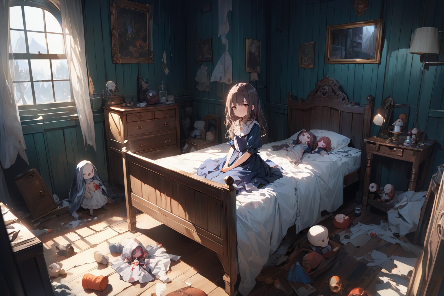 ちちぷい製　ワンピースの少女