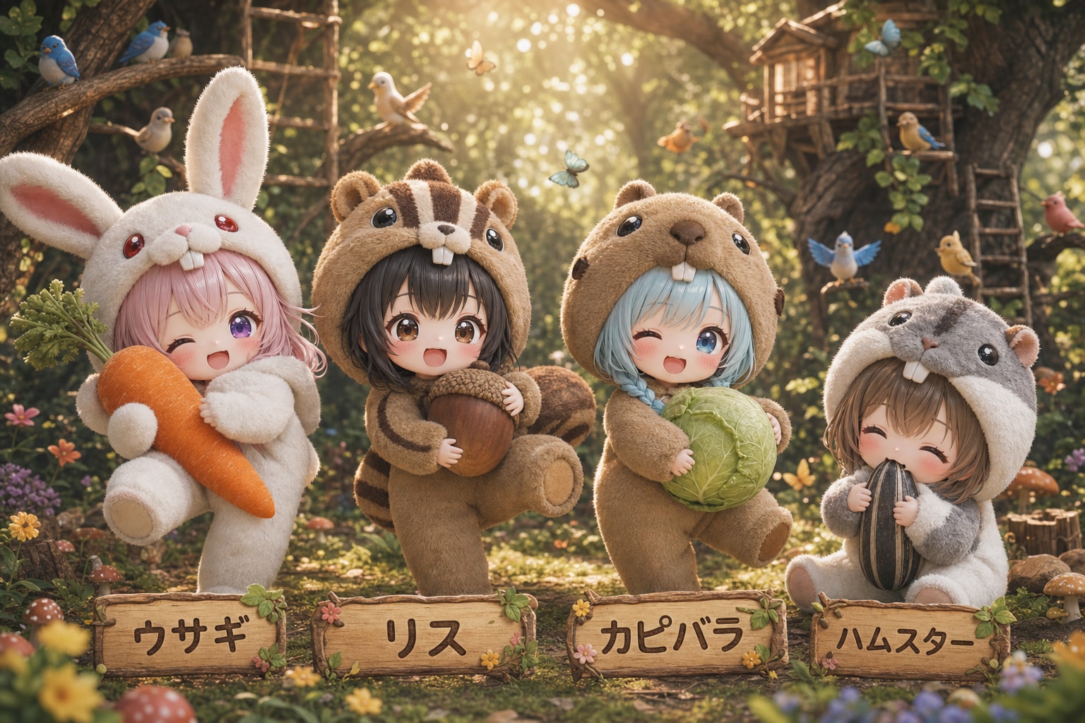 齧歯類 四天王 | の人気AIイラスト・グラビア