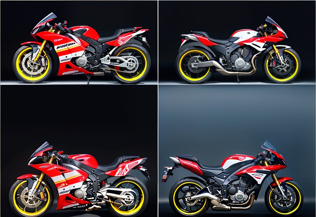 バイク　四分割