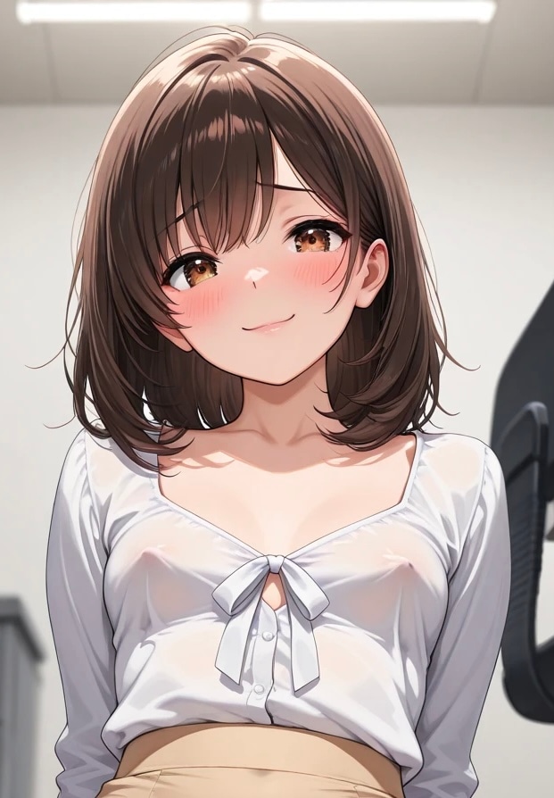 ノーブラ貧乳