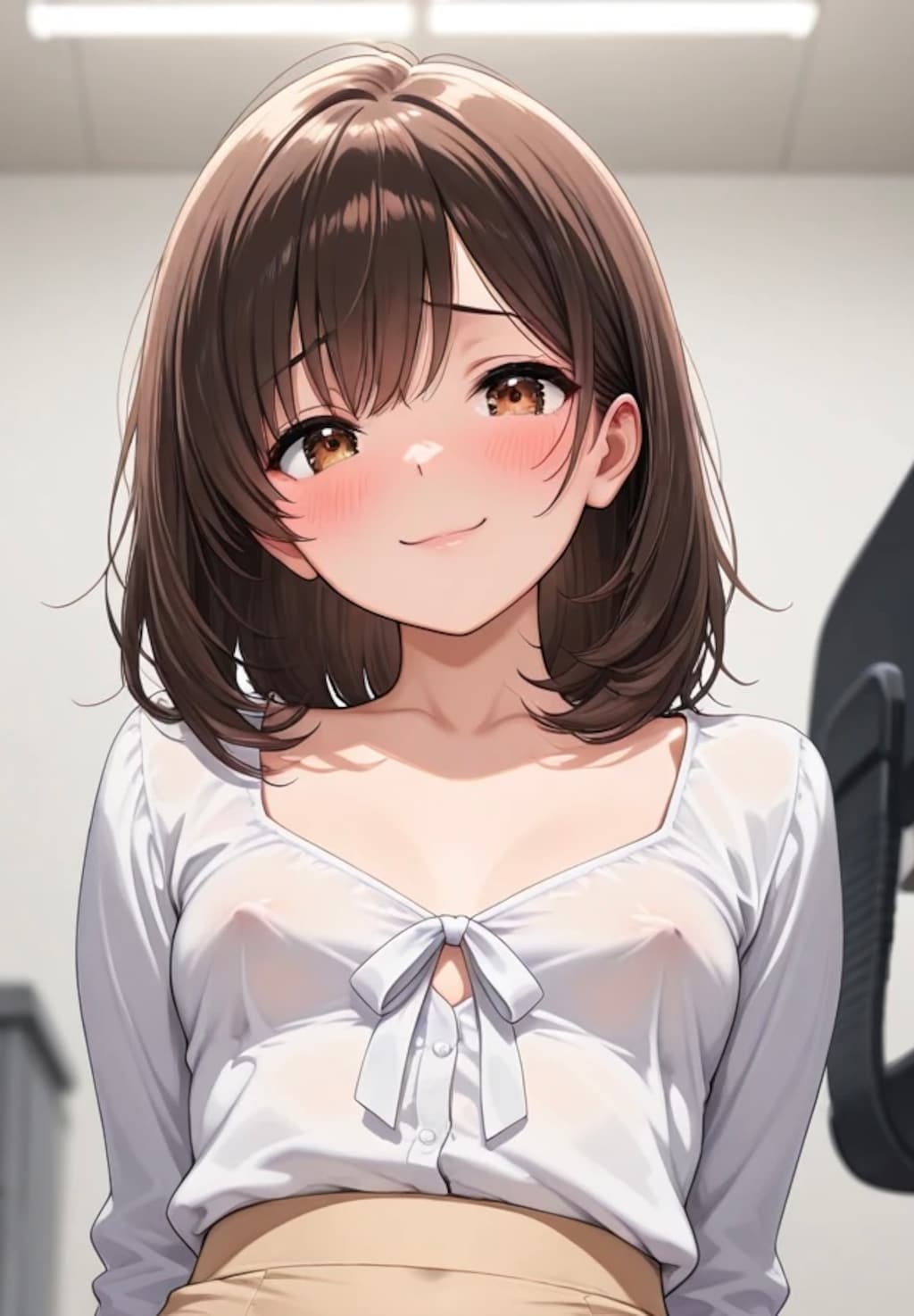 ノーブラ貧乳