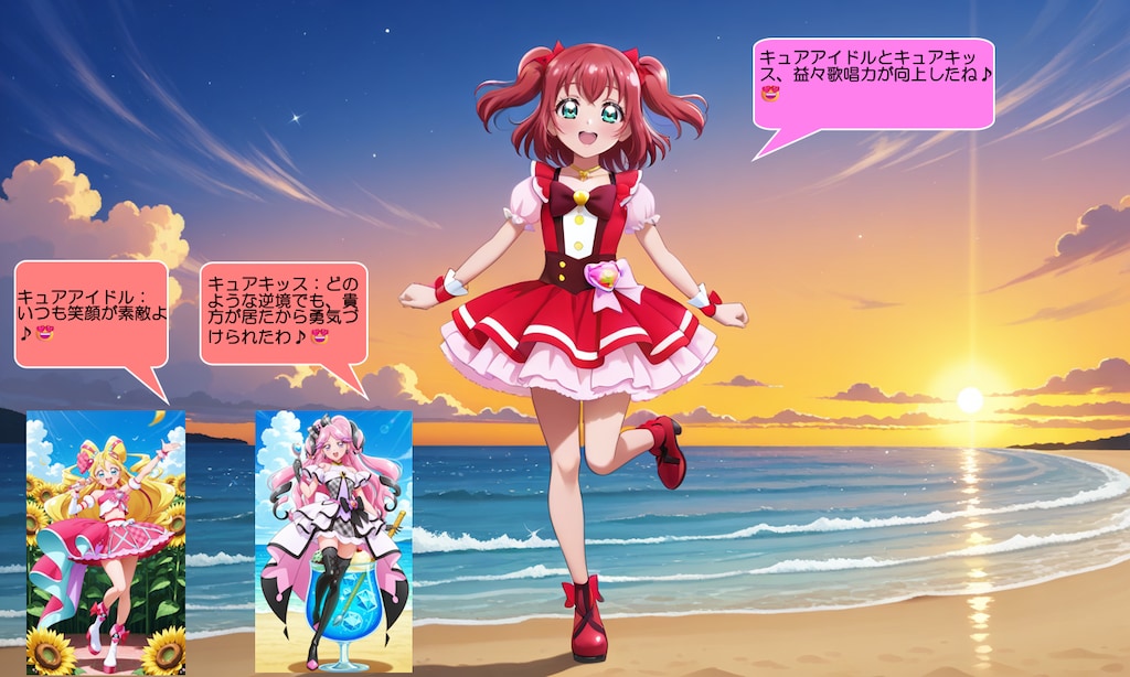 黒澤ルビィ、ラニカイビーチにある特設ステージで熱唱する