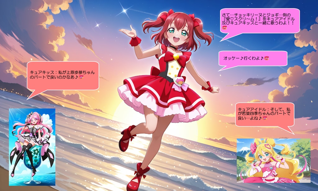 黒澤ルビィ、ラニカイビーチにある特設ステージで熱唱する