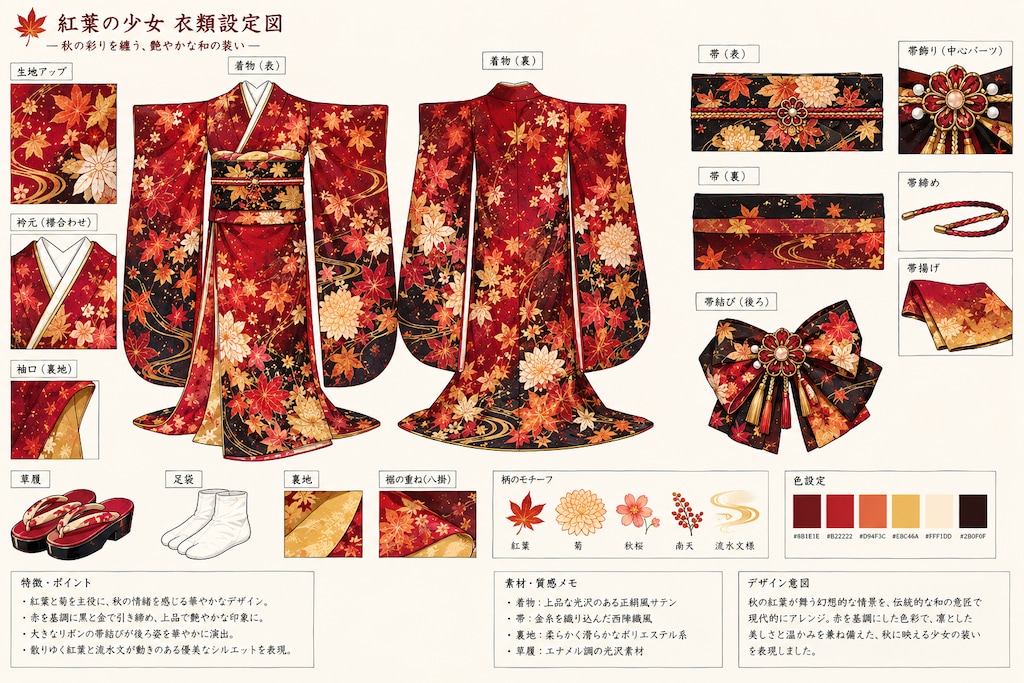 紅葉の縁側、仕立て上がる秋