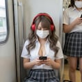 ヘッドホン女子 6枚目