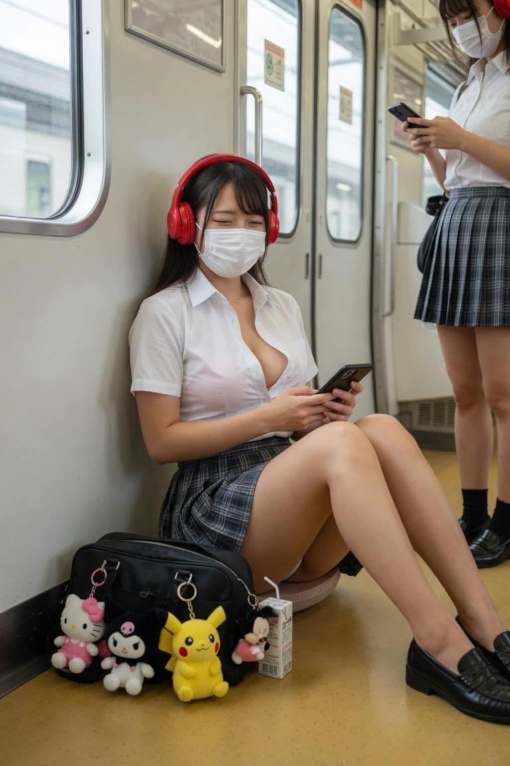 ヘッドホン女子