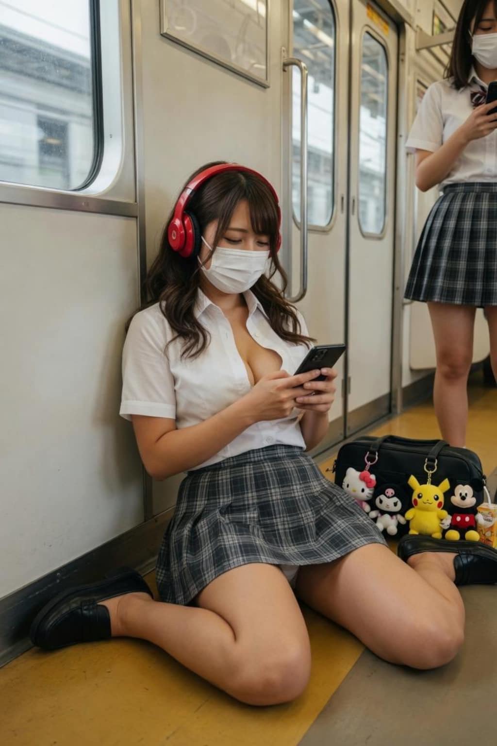 ヘッドホン女子