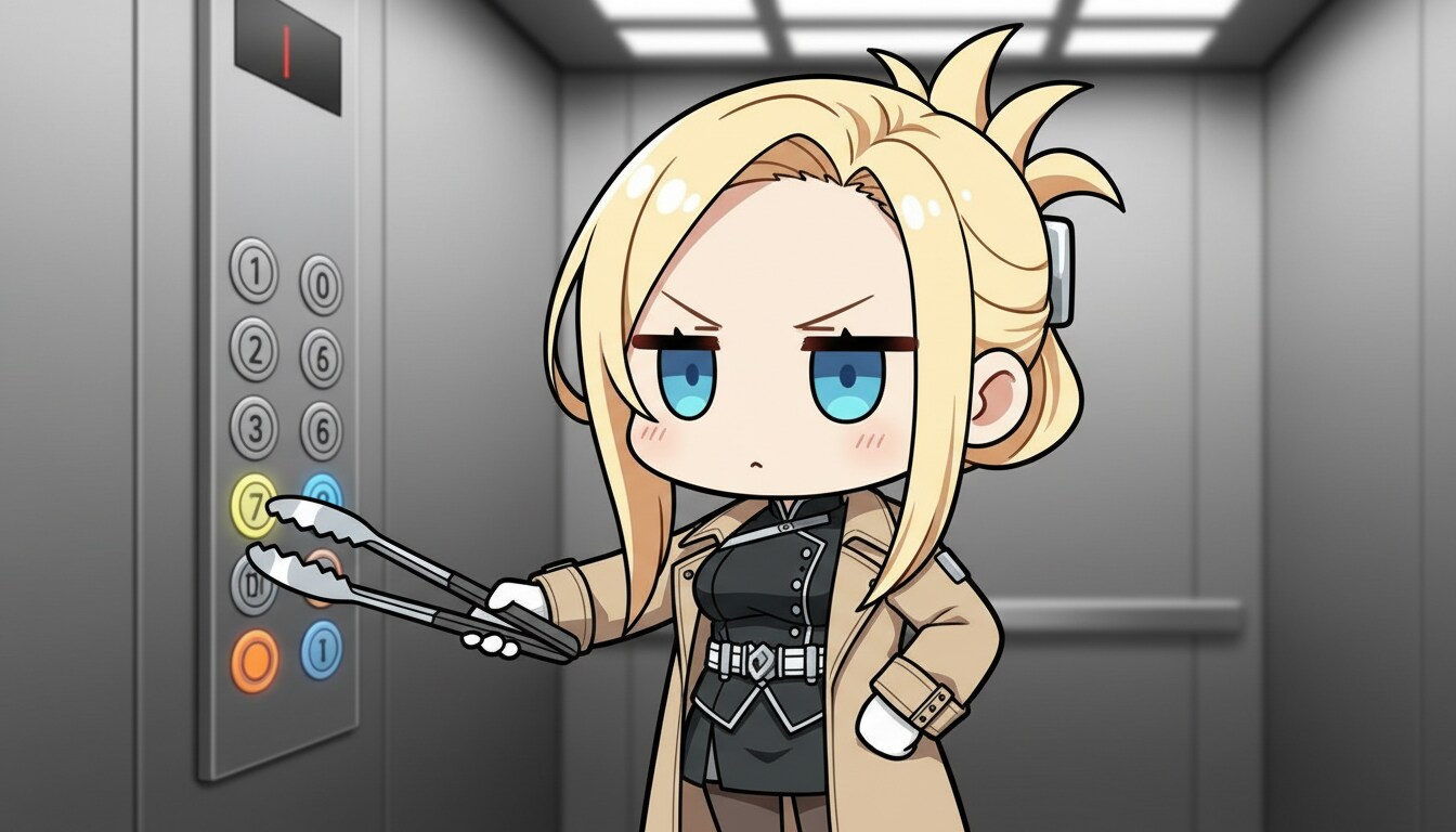 トングでボタンを押すノアさん | の人気AIイラスト・グラビア