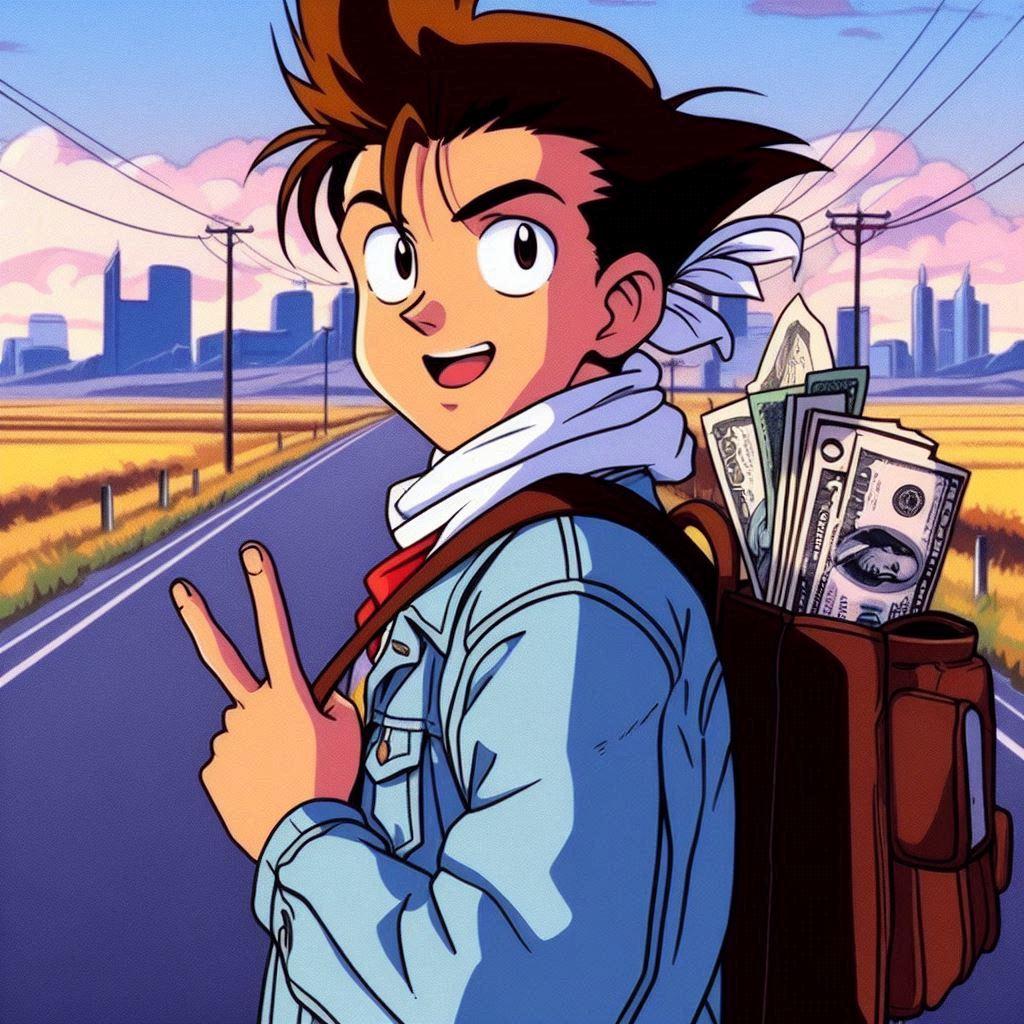 俺はこいつ💰と旅に出る♪