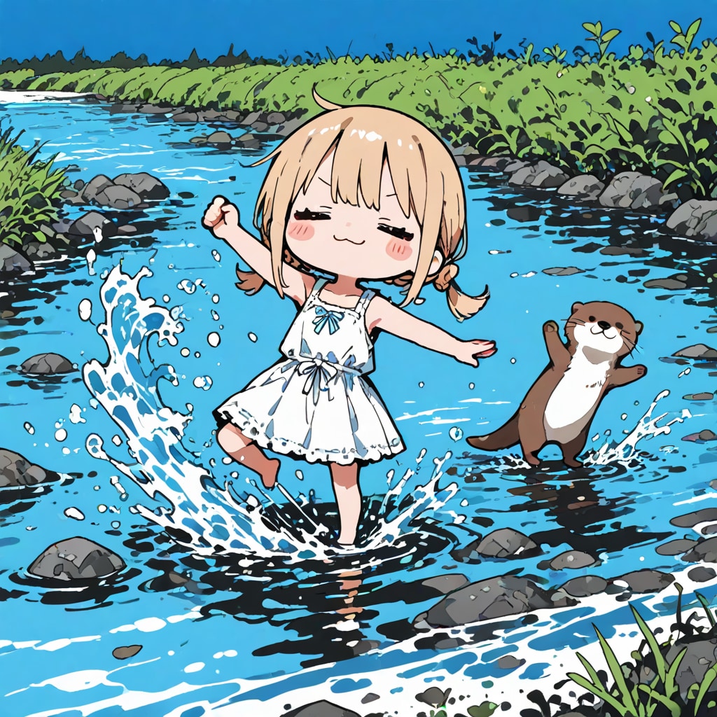川遊び