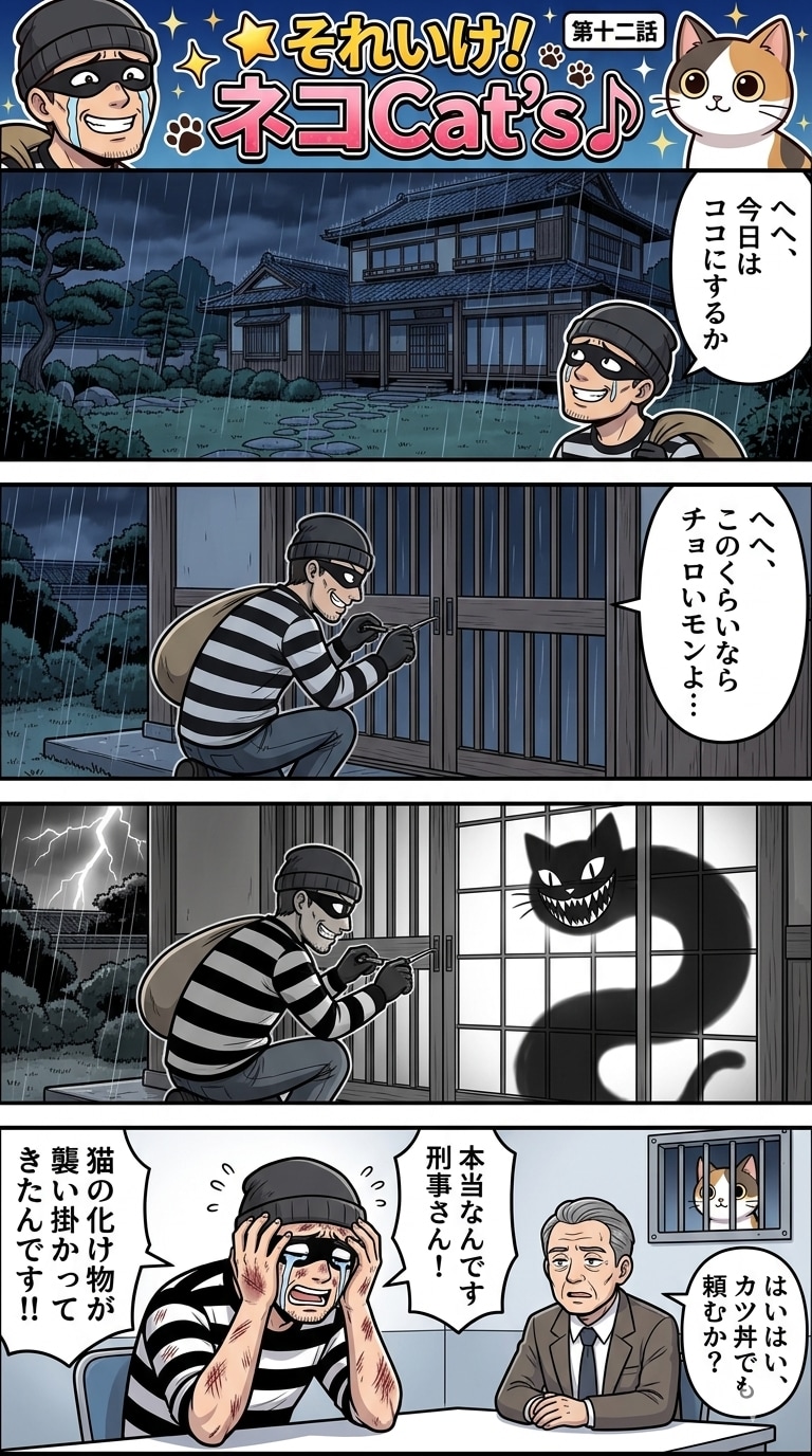【12話】それいけ！ネコCat's♪(４コマ漫画)