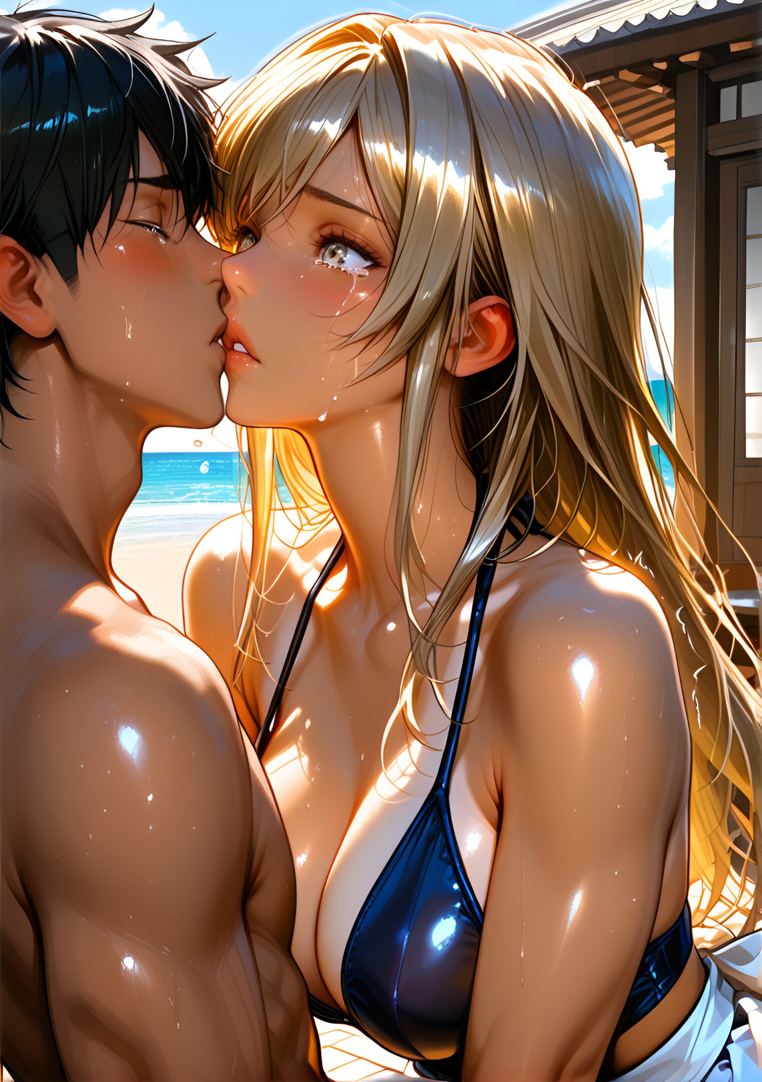 堀田 成美 水着 泣きながらキス