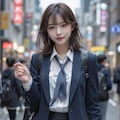 ブレザーの女子高生 2枚目