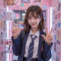 ブレザーの女子高生 4枚目