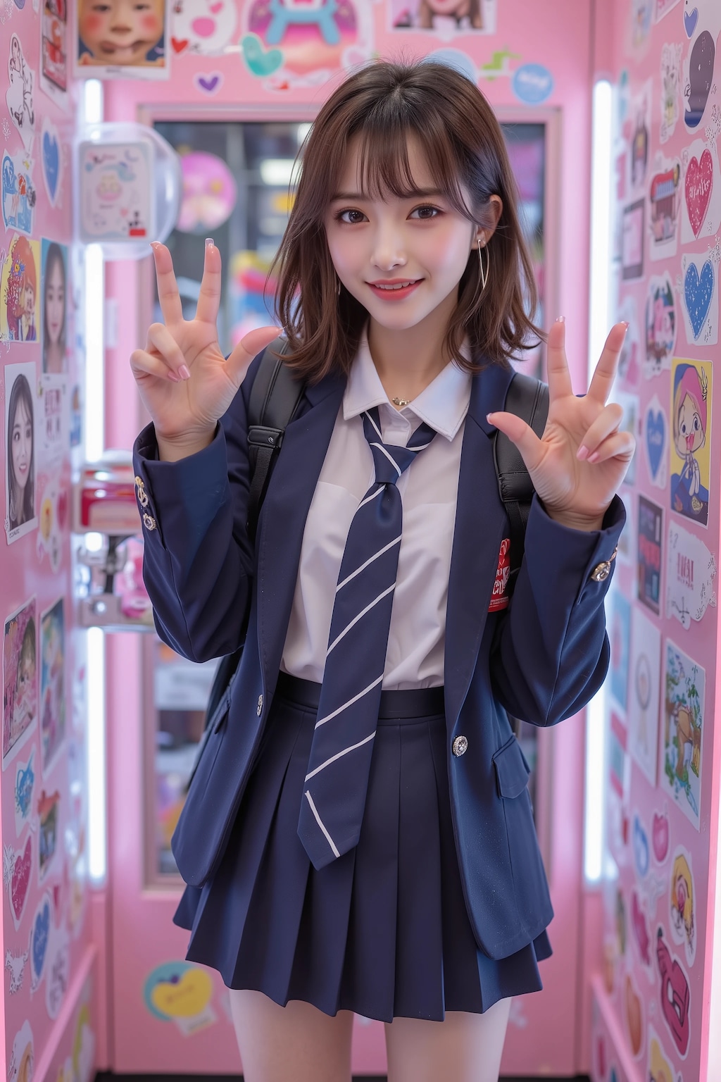 ブレザーの女子高生